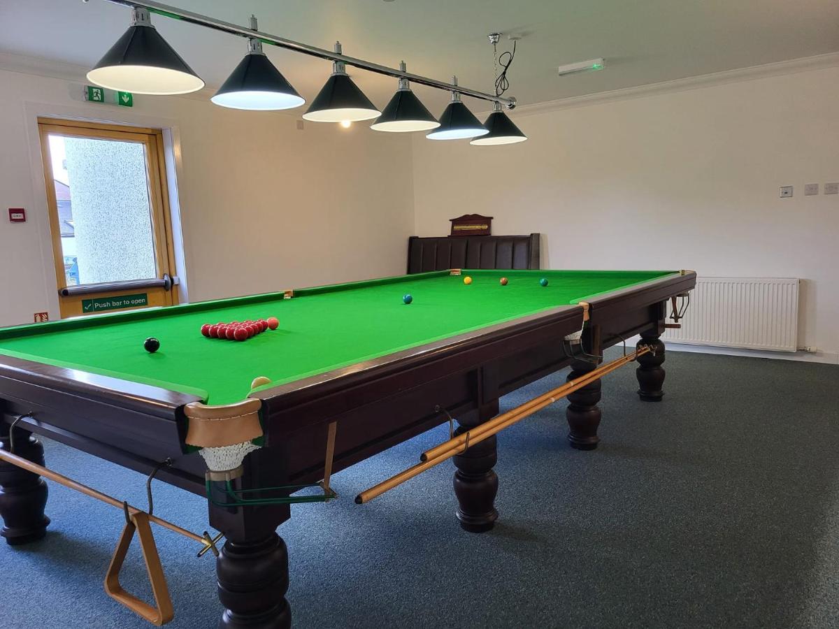 Games room with pool table at Hamersay Hotel, Lochmaddy